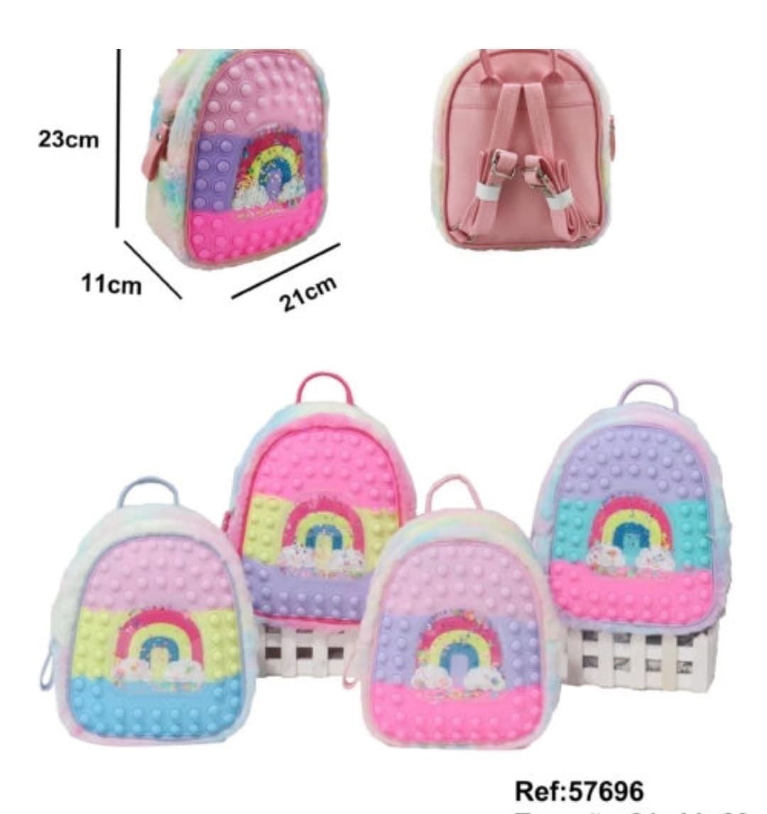 Mochila infantil arco iris Pop it - Imagen 1