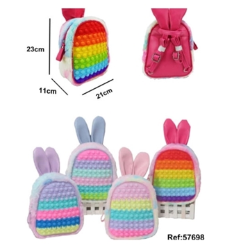 Mochila infantil conejo pop it - Imagen 1
