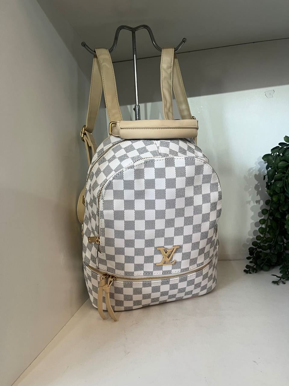 Mochila Louis Vuitton cuadros - Imagen 1