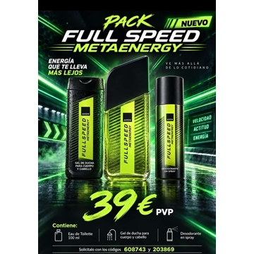 Pack baño Full Speedy  meta energy Avon - Imagen 1