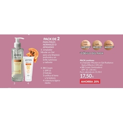 Pack limpiador micelar y BB crema iluminadora Avon - Imagen 1