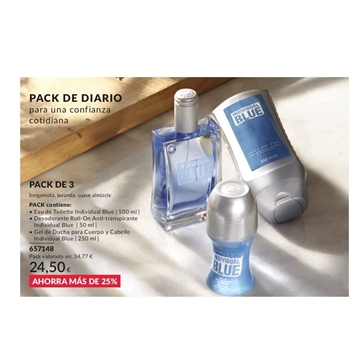 Pack perfume  individual blue  Avon - Imagen 1