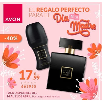 Pack  perfume Little Black Dress Avon y desodorante regalo dia de la madre - Imagen 1