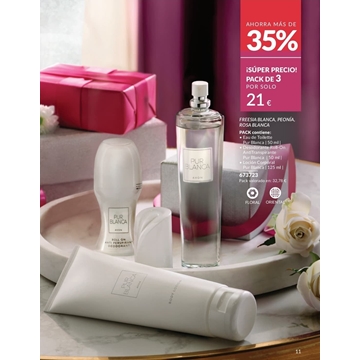 Pack  perfume Pur blanca Avon - Imagen 1