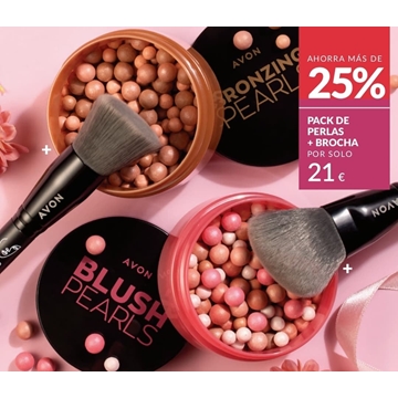 Pack perlas colorete y brochas Avon - Imagen 1