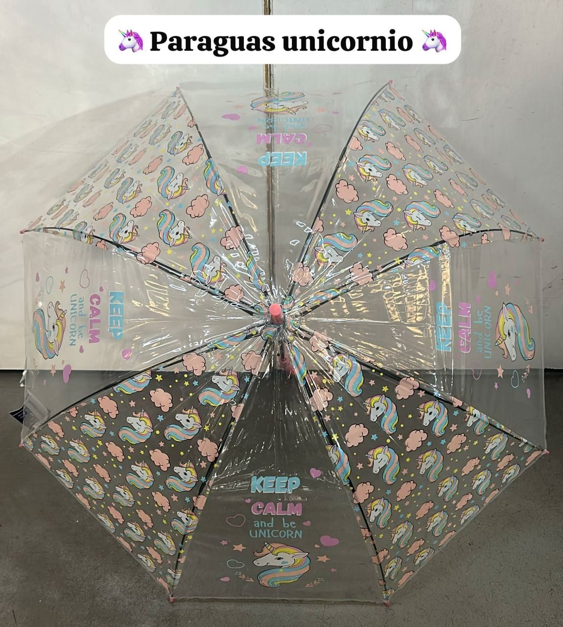 Paraguas infantil unicornio - Imagen 2