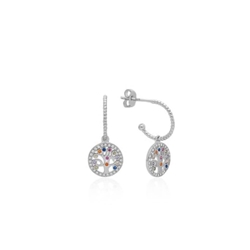 Pendientes árbol de la vida plata de ley - Imagen 1