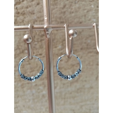 Pendientes aro bali unisex - Imagen 1