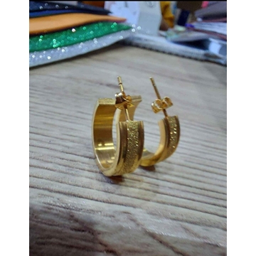 Pendientes aro dorados - Imagen 1