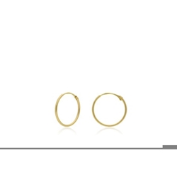 Pendientes aro liso  Oro 18 ktes - Imagen 1
