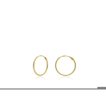 Pendientes aro liso  Oro 18 ktes - Imagen 1