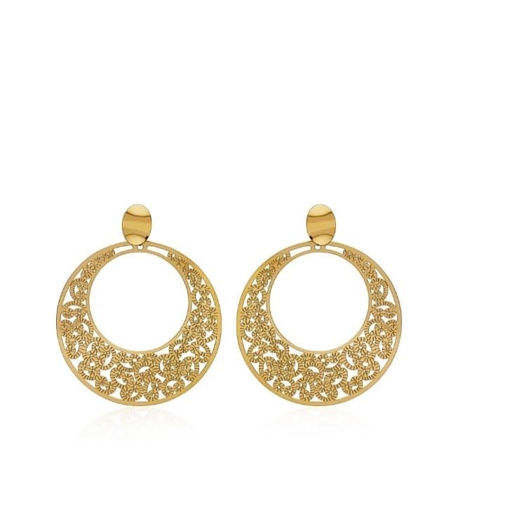 Pendientes aro mandala - Imagen 2