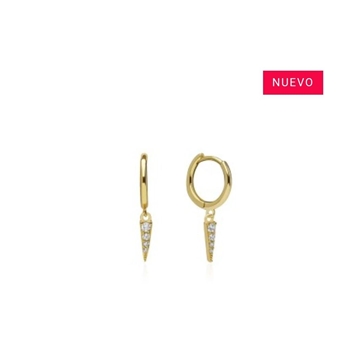 Pendientes aro rolling Plata - Imagen 2