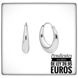 Pendientes aros lisos - Imagen 2