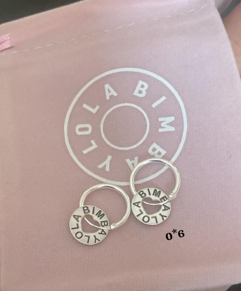 Pendientes Bimba y Lola doble aro - Imagen 1