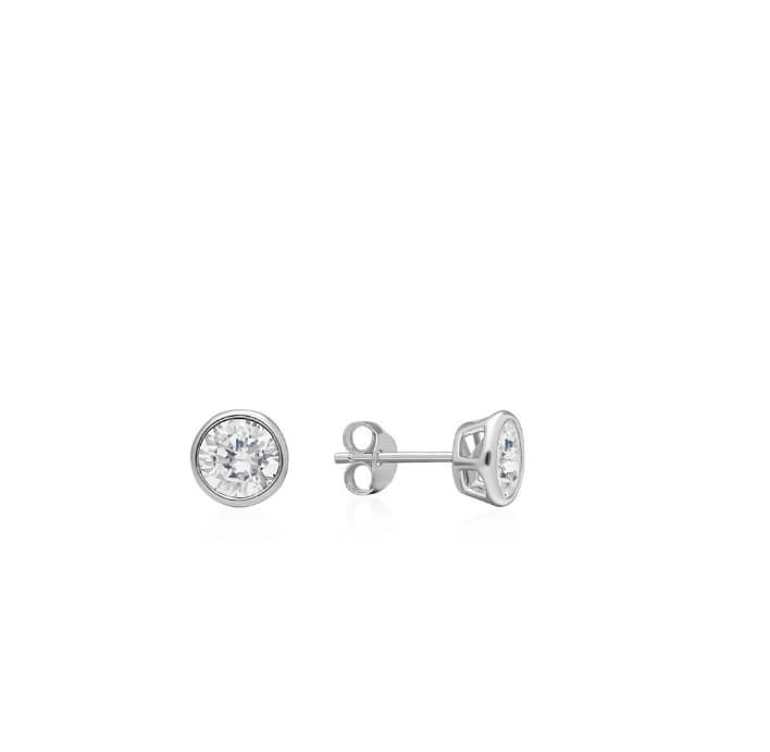 Pendientes chatón Plata - Imagen 1