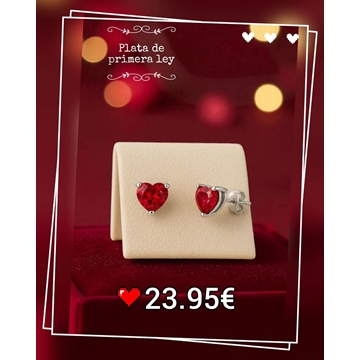 Pendientes corazón - Imagen 1