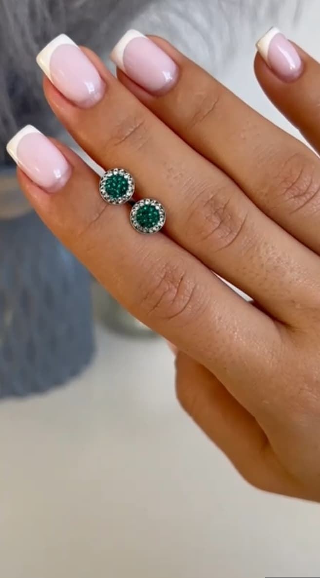 Pendientes cristal Swarovski plata de primera ley - Imagen 2