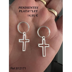 Pendientes cruz - Imagen 1
