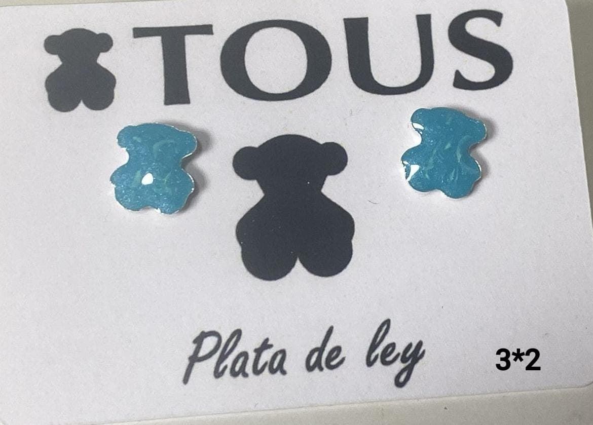 Pendientes de Tous Nácar azul - Imagen 1