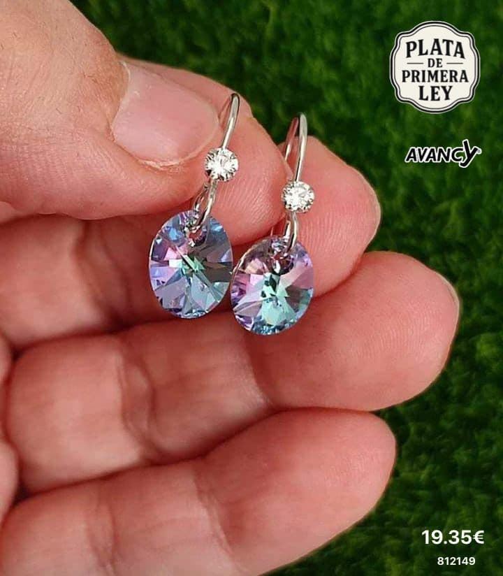 Pendientes gota brillante Swarovski - Imagen 1