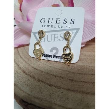 Pendientes Guess  candado corazón - Imagen 1