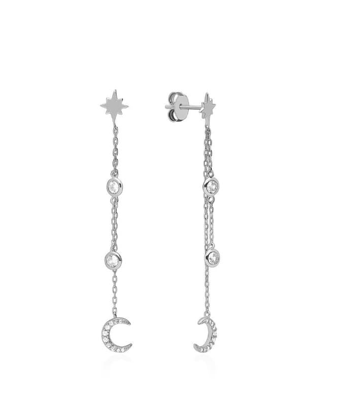 Pendientes luna y estrella polar - Imagen 1