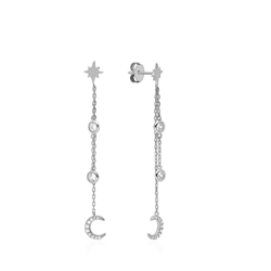 Pendientes luna y estrella polar - Imagen 1