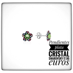 Pendientes margarita Swarovski - Imagen 2