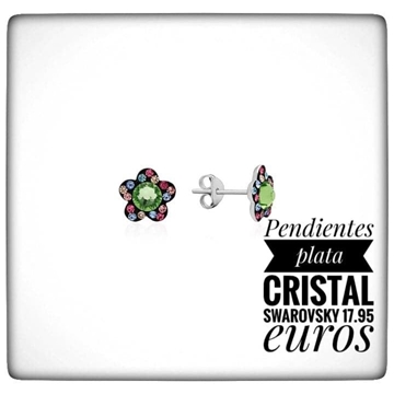 Pendientes margarita Swarovski - Imagen 2