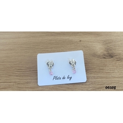 Pendientes Minnie con circonita - Imagen 1