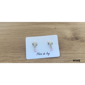 Pendientes Minnie con circonita - Imagen 1
