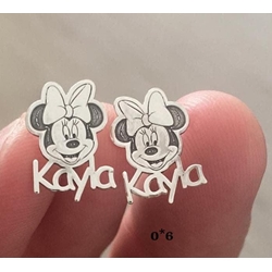 Pendientes Minnie personalizados - Imagen 1