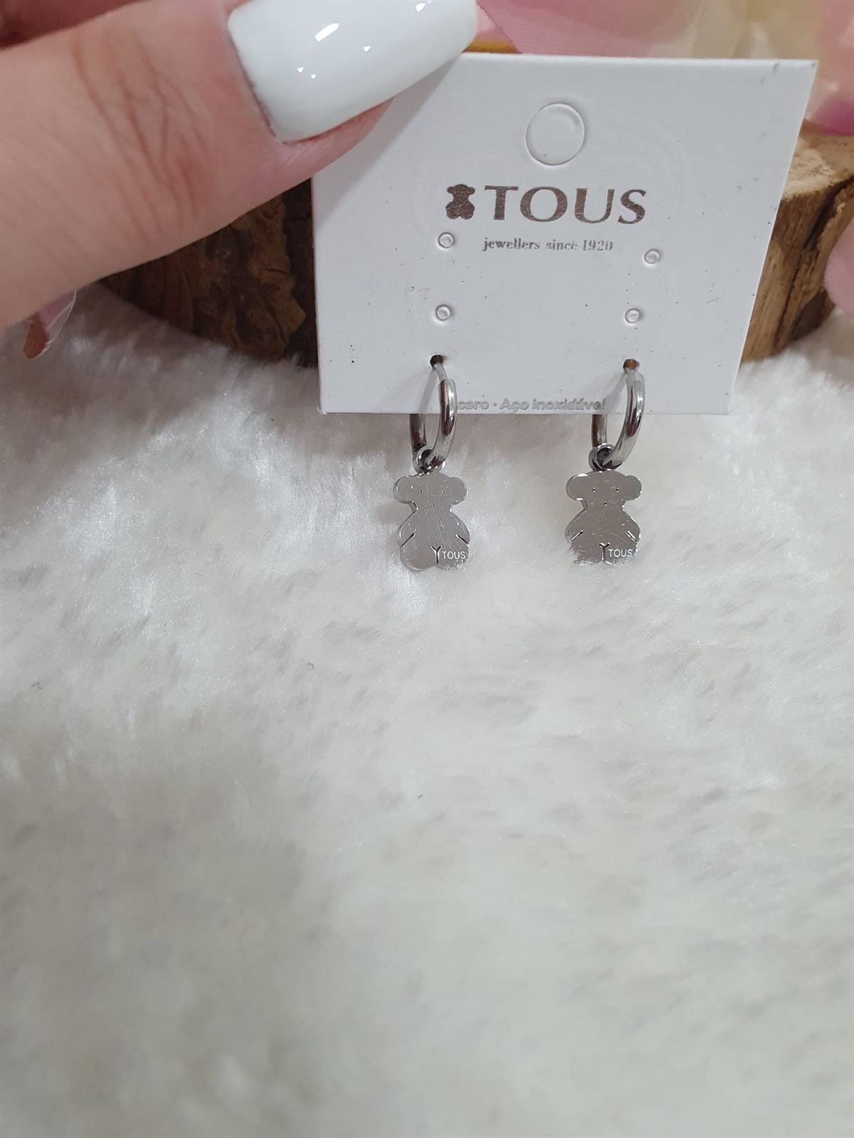 Pendientes osito Tous con aro - Imagen 1