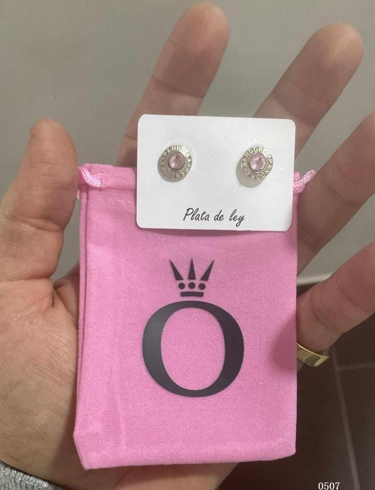 Pendientes Pandora con circonita plata de ley - Imagen 2