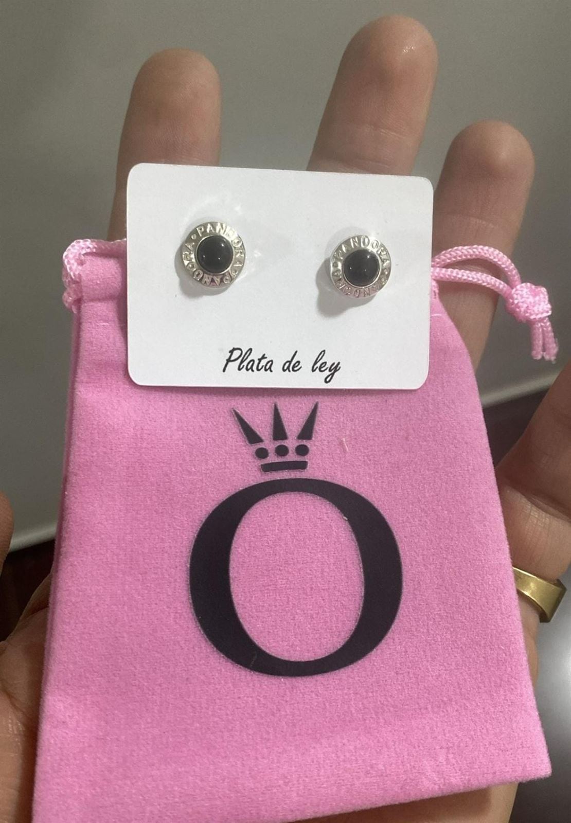 Pendientes Pandora con circonita plata de ley - Imagen 5