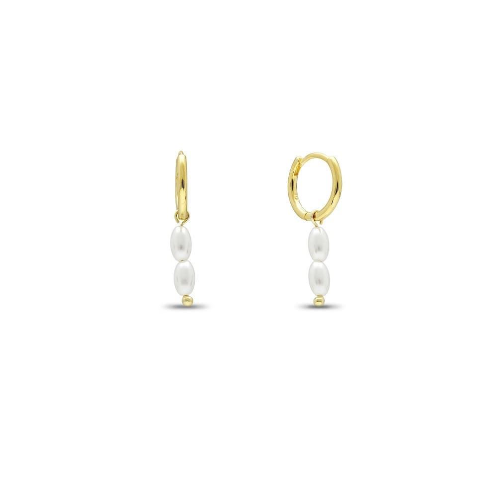 Pendientes perlas naturales plata de primera ley - Imagen 1