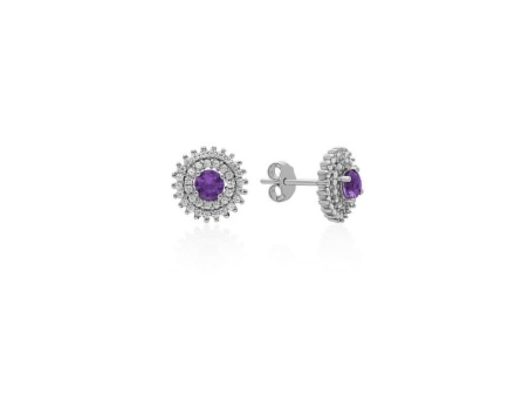 Pendientes rosetón Pavé - Imagen 1