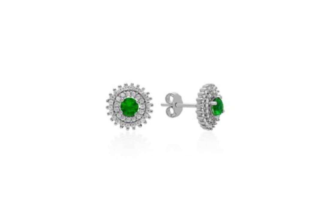 Pendientes rosetón Pavé - Imagen 2