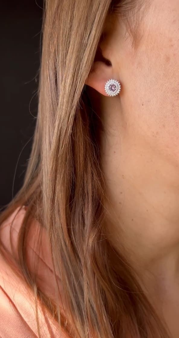 Pendientes rosetón Pavé - Imagen 3