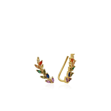 Pendientes trepadores multicolor - Imagen 1