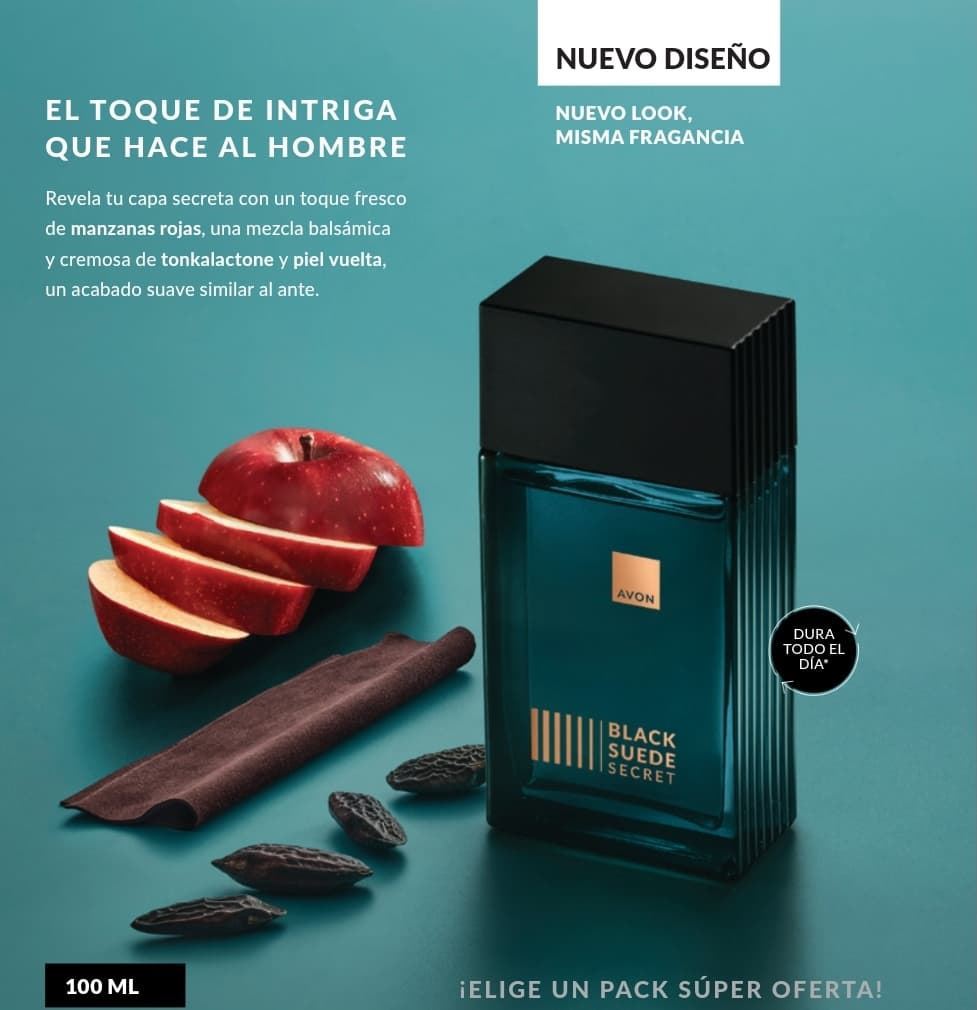 Perfume Black Suede Avon - Imagen 1