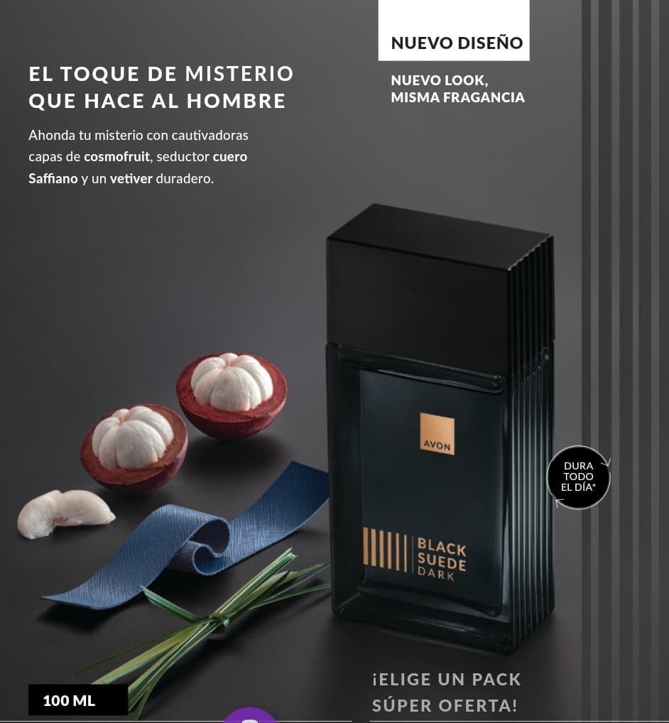 Perfume Black Suede Avon - Imagen 2