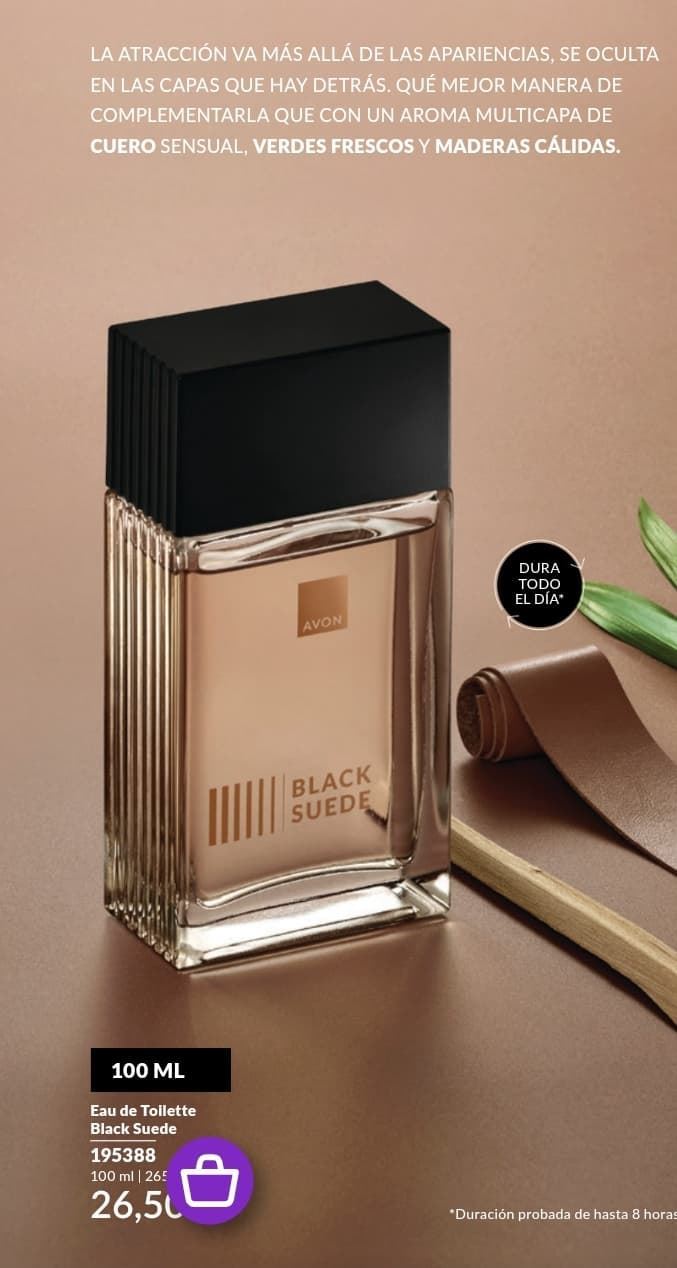 Perfume Black Suede Avon - Imagen 3
