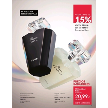 Perfume Rare  Pearls Rare Onyx Avon - Imagen 1