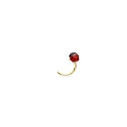 Piercing nariz mariquita oro - Imagen 1