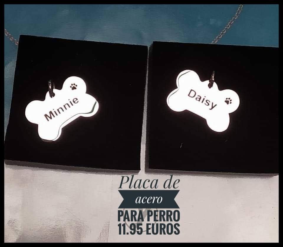 Placa personalizada en forma de hueso para mascotas avancy - Imagen 1