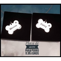 Placa personalizada en forma de hueso para mascotas avancy - Imagen 1