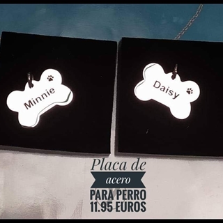 Placa personalizada en forma de huevo para perro - Imagen 1