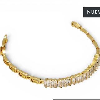 Pulsera baguette Luxury acero - Imagen 1